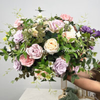 30/40/50/60/70/80cm Dkb Bunga Artifisial Hiasan Meja Hydrangea Bola Bunga Besar Mewah untuk Pernikahan Bola Bunga Sutra