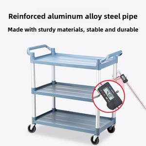 Hızlı Temizlik ve Sınıflandırma için Çıkarılabilir Kutulu Verimli Yiyecek Servis Toplama Arabası - Product Image 6