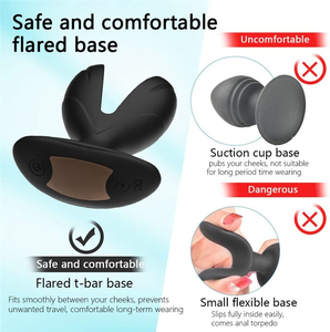 Plug anale vibrante con scossa elettrica, vibratore anale ricaricabile del punto G giocattoli adulti del sesso per le donne e le coppie gioco del sesso Gay - Product Image 5