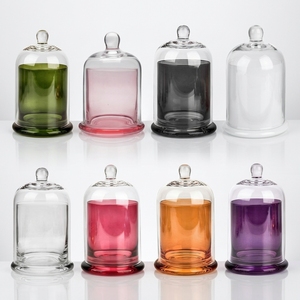 Portavelas de Vidrio Transparente de Lujo, en Forma de Campana, para Velas Aromáticas, <span class=keywords><strong>con</strong></span> Tapa, para Decoración, Manualidades - Product Image 3