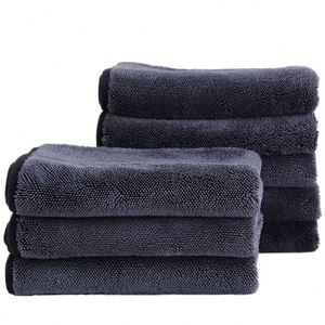 Super Absorbent 550Gsm Edgeless Microfiber Auto Dry 3 Pack 40*40 Soft Coral Fleece Detailing <b>Polishing</b> <b>Car</b> Wash Towels - Product Image 2