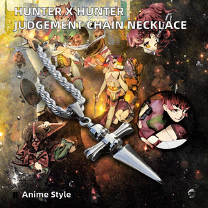 Collar con colgante <span class=keywords><strong>de</strong></span> Hunter X Hunter inspirado en el Anime, <span class=keywords><strong>cadena</strong></span> <span class=keywords><strong>de</strong></span> eslabones <span class=keywords><strong>de</strong></span> aleación <span class=keywords><strong>de</strong></span> estilo Punk informal para hombre, selecciones semanales, regalo <span class=keywords><strong>de</strong></span> joyería <span class=keywords><strong>de</strong></span> moda - Product Image 2