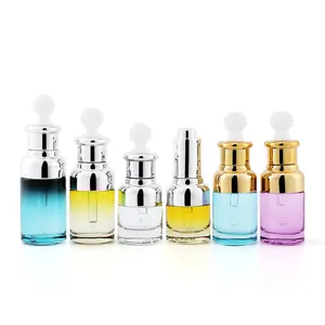 공상 5ml 10ml 15ml 20ml 30ml 50ml 100ml bule 분홍색 amebr 명확한 유리제 점적기 병