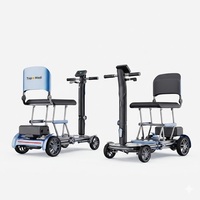 Scooter eléctrico ligero, plegable, automático, con motor sin escobillas de 250W, de largo alcance, ultraligero, de fibra de carbono, para personas mayores.