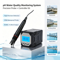 Système de surveillance du pH industriel, contrôleur de pH en ligne, sonde de pH IP68 ATC, RS485, 4-20 mA, alarme par relais, traitement des eaux usées
