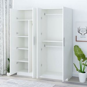 AILICHEN <span class=keywords><strong>Porte</strong></span> d'armoire en bois massif 2 coffre contracté et contemporain économique simple plaque <span class=keywords><strong>manteau</strong></span> armoire - Product Image 1