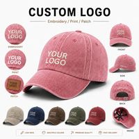 Casquette de baseball personnalisée à 6 panneaux, effet vieilli, en coton délavé, style Dad Hat, avec logo brodé, casquette de sport rétro pour marques streetwear