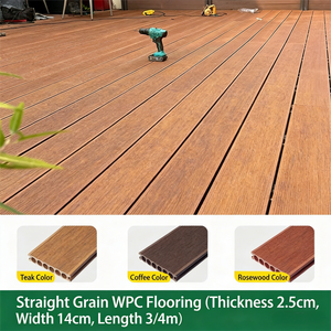Suelos de WPC Personalizados, Nuevos Suelos de WPC, Madera Plástica Compuesta, Suelos <span class=keywords><strong>para</strong></span> Exteriores Antideslizantes y Resistentes a la Intemperie - Product Image 3