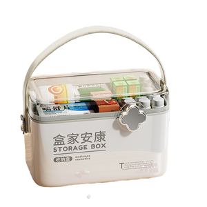 Salgın önleme öğle yemeği kutuları için taşınabilir büyük kapasiteli çok katmanlı ev tıbbi depolama ilaç kutusu - Product Image 1