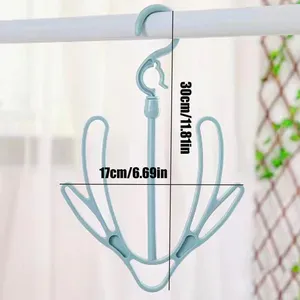 Moda Simples Portátil Duplo Gancho Secagem Windproof Multifuncional Household Plastic Shoe Hanger