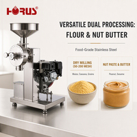Broyeur à essence QY-50 6,5 CV en acier inoxydable de qualité alimentaire, double usage : moulin à sec et équipement de fabrication de pâte d'arachide
