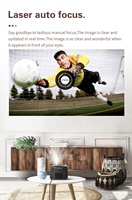 Proyektor Mini 2026 Smart WiFi Auto Focus 4K 1080P 2200ANSI Sistem Android 13.0 5G Video 3D 2/32G DLP Portabel