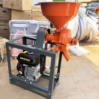 Moulin à céréales sèches et humides à prix d'usine pour blé, maïs, soja, manioc avec moteur essence, diesel ou électrique