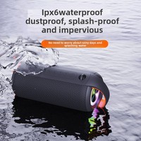 Haut-parleur 5.1 haute puissance 20W, subwoofer étanche portable pour extérieur, avec micro intégré, batterie, son pour danse de rue et karaoké à domicile