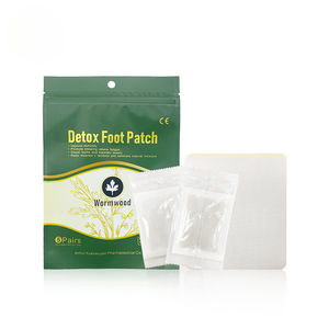 डिटॉक्स और विश्राम गृह उपयोग के लिए मगवॉर्ट के साथ हर्बल फुट पैच - Product Image 4