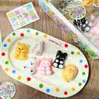 Mainan Mini Taba Mochi Gaya Baru dari Pabrik, Hadiah Pesta Makanan Kawaii, Tas Hadiah Unisex, Hadiah Ulang Tahun, Squishies, Mainan Fidget Pereda Stres