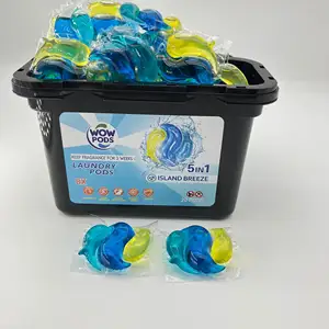 WoW OEM 3in1 Clothes Washing Apparel Detergent Pods Liquid Laundry Soap Capsules