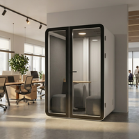 UNIBOOTH Cabine insonorisée en aluminium personnalisée 33 dB, ignifuge ISO 23351, montage rapide, silencieuse, pour bureau à domicile, prête à être expédiée