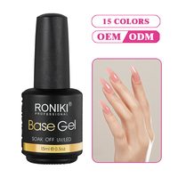 RONIKI forte viscosité pur désir marque privée sans hema couleur nude vernis à ongles en gel à base de caoutchouc