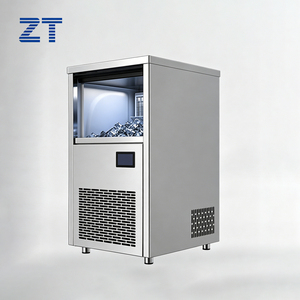 Máquina de Hielo Comercial de 90 kg, Máquina de Hacer Cubos de Acero Inoxidable, Automática, Industrial, para Restaurante, Bar, Refrigerador - Product Image 1