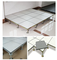 Plancher surélevé entièrement en acier antistatique avec surface en PVC/HPL pour salle informatique IA, centre de données, salles blanches