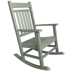 Adirondack เก้าอี้โยกลายกบออกแบบได้ตามต้องการพลาสติก HDPE ที่ทันสมัยสำหรับลานกลางแจ้งสวนชายหาดพักผ่อนและใช้ในห้องนอน - Product Image 1