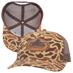 Gorra Trucker Richardson 112 con Parche de Cuero Personalizado, Malla de Camuflaje, Ajustable, Unisex, Casual para Exteriores, 6 Paneles, Transpirable, Primavera Verano - Product Image 3