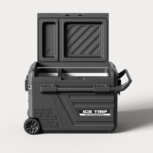35L/45L/55L taşınabilir buzdolabı dondurucular çift bölge kamp buzdolabı 12V çift kullanımlı araç soğutucu araba açık mobil buzdolabı için - Product Image 5