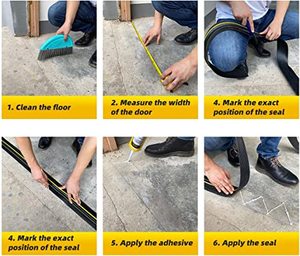 Joint inférieur <span class=keywords><strong>en</strong></span> <span class=keywords><strong>caoutchouc</strong></span> <span class=keywords><strong>de</strong></span> <span class=keywords><strong>porte</strong></span> <span class=keywords><strong>de</strong></span> <span class=keywords><strong>garage</strong></span> universel <span class=keywords><strong>de</strong></span> haute qualité - Product Image 5