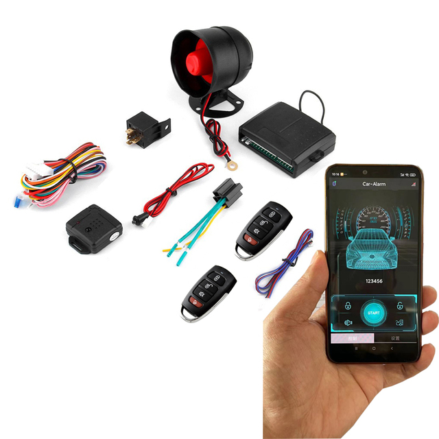 Car Security Keyless Entry Smart Phone Mobile App PKE Lock Anti-theft with Bluetooth Trunk Release 10-50m Range
