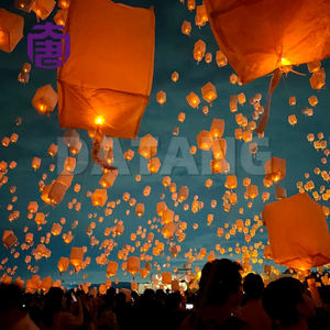 Lanterne ovale lumineuse LED personnalisable IP65, prix usine, pour festivals et aménagements paysagers, lanterne à vœux - Product Image 2