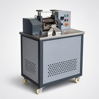 Machine de granulation de plastique, laboratoire, moulin à deux rouleaux ouvert, ligne de production pilote pour le mélange et la granulation de feuilles de mousse EVA, CE