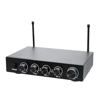 Profesyonel Metal kablosuz mikrofon mikser alıcı sistemi akıllı TV PC amplifikatör hoparlör el Karaoke mikser