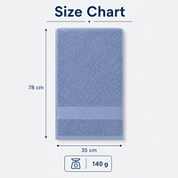 Luxury Thickened Super Absorbent Antibacterial Pure Cotton Towel 513GSM 35*78cm for Indoor Outdoor Activities
