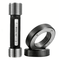 Jauges de filetage NPT en acier GCr 15 de haute précision, mesure de trou intérieur 0,01 mm, 20 degrés, jauge d'épaisseur de revêtement 1/2"-14