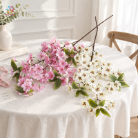 Fleurs artificielles de cerisier en fleurs à longues branches pour arche de mariage, toile de fond, décoration florale pour fêtes à domicile