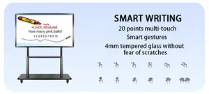 65 75 86 100 110 Inch Vinger Multi Touch Smart Interactieve Flatpanel Lcd-Scherm Vergadering Elektronisch Interactief Whiteboard