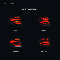 Conjunto de Luces Traseras LED para Mercedes-Benz ML W164/ML350/ML500 (2005-2008), 12V 36W 6000K, Lente Roja/Ahumada, Color Naranja, Verificado por Sea