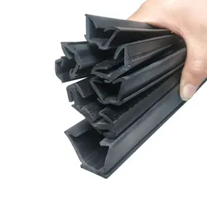 EPDM auto glass window run channel flocked rubber seal strip