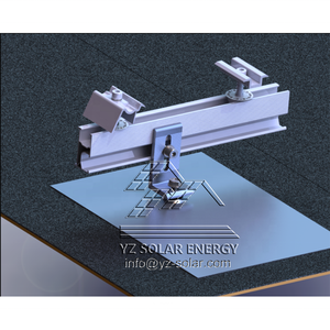 Cường độ cao nhôm năng lượng mặt trời lợp hệ thống cho ván lợp mái không thấm nước <span class=keywords><strong>PV</strong></span> bảng điều chỉnh gắn nhấp nháy tấm L feet Kit - Product Image 1