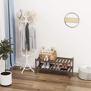 Wooden Shoe <b>Rack</b> <b>Boot</b> Organizer Cabinet Storage Organizer Shelf Storage Organizer Stackable Shoe Shelf for Hallway Entryway Home - Product Image 2