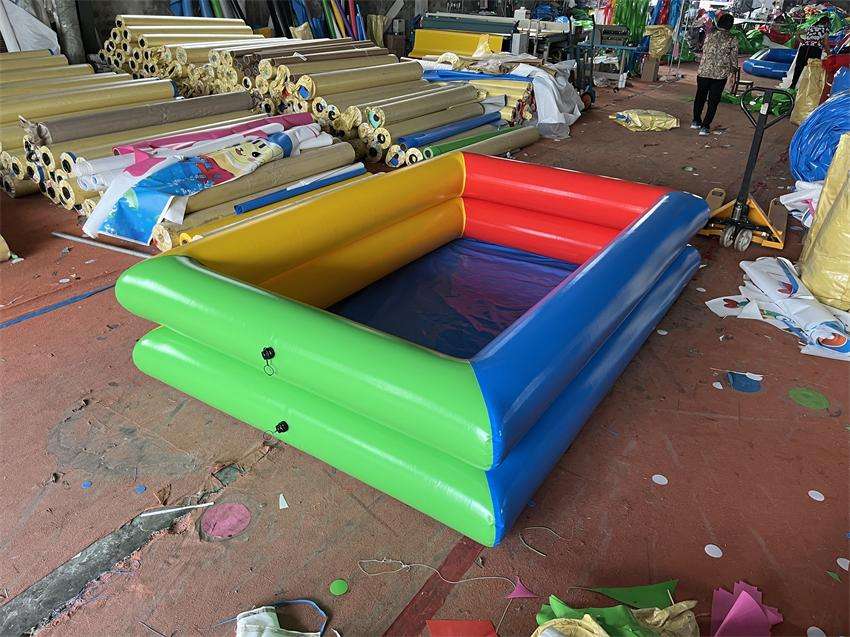 สระน้ำเป่าลมสองชั้น หนา 0.7 มม. ขนาด 3*4 เมตร