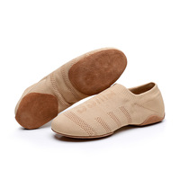 Chaussures de pom-pom girls et d'aérobic à pompons, tige en maille, semelle extérieure composite, pour femmes adultes, pour la pratique de la danse jazz, moderne, yoga et ballet classique