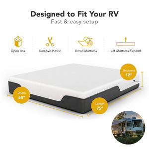 Vente en gros de canapés-lits de luxe lavables de créateur personnalisés matelas en mousse à mémoire de forme matelas pour puits lit king size matelas en mousse hypoallergénique - Product Image 3