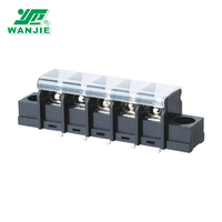 WANJIE — bornier amplificateur de puissance audio, plate-forme de 11mm avec couvercle et trous de fixation (WJ68SM)
