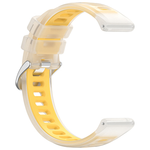 <span class=keywords><strong>Bracelet</strong></span> de montre en silicone de remplacement 20/22 mm, <span class=keywords><strong>bracelet</strong></span> de montre bicolore en gelée pour montre Garmin - Product Image 6