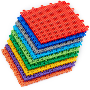 Alfombrillas de bloqueo para suelo de gimnasio para niños, baldosas de pista deportiva de seguridad, portátiles, Paddle, pista de tenis - Product Image 1