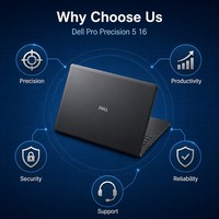 Pro Precision 5 16 inch mobiel werkstation zakelijke laptop Intel Core hoge prestaties Windows 11 Home SSD