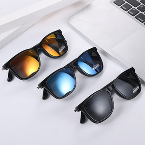 Smart Audio Glasses Black Blue Orange Touch Control Wireless Speaker Phone Call Anti Blue Light UV Protection - Product Image 1