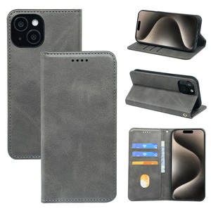 Funda de Piel Magnética Tipo Cartera para iPhone 17 Air 16 Pro Max 15 16e con Ranuras para Tarjetas de Crédito - Product Image 5